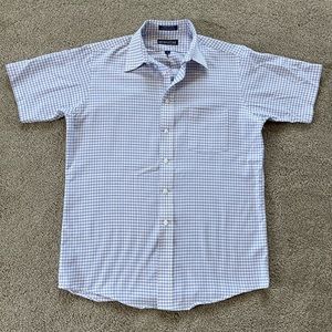 Brownstone Men’s Short Sleeve Button-Up Dress Shirt - Size 15.5